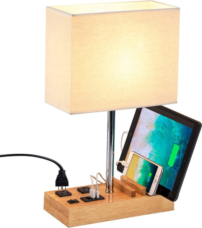 desk lamp with charger